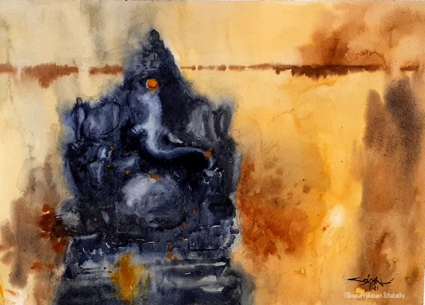 Vinayaka chavithi-watercolor