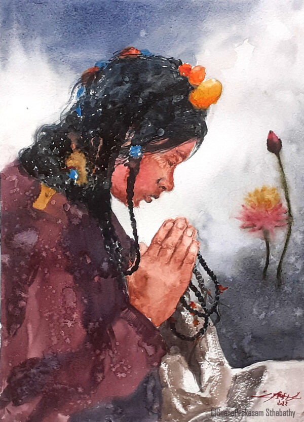 Blessings Overflow-watercolor