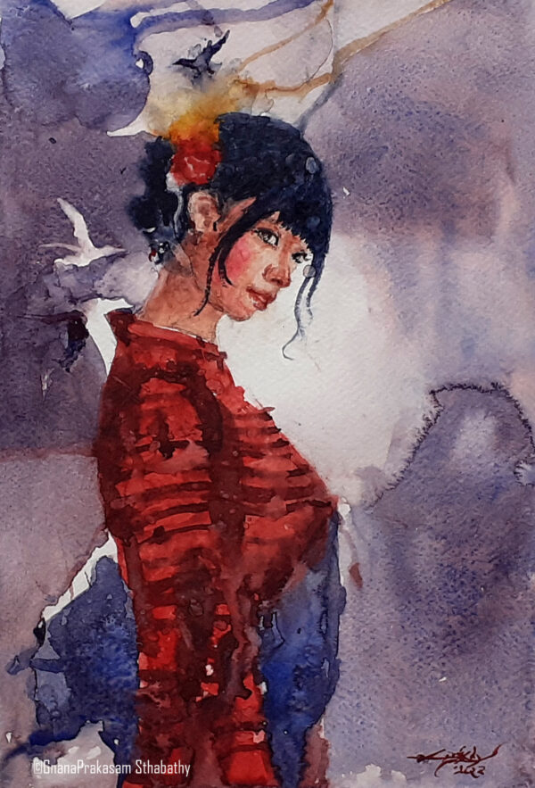 chinese people - watercolor