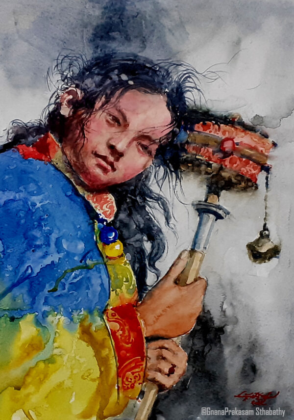Tibet – watercolor