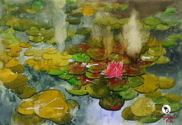 lotus flower watercolor