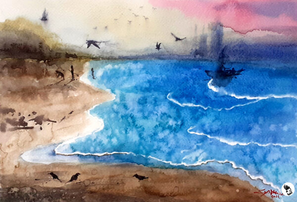 Beachscape-watercolor