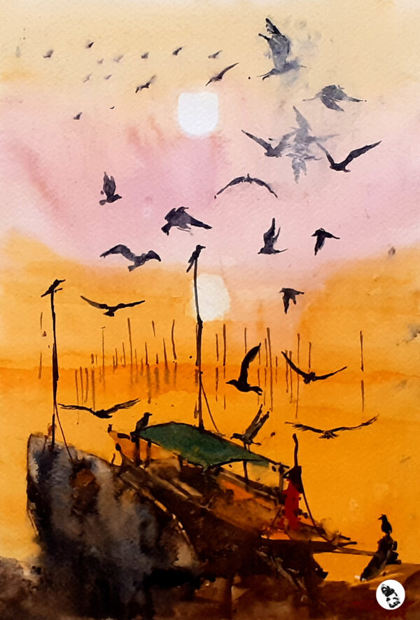 Varanasi – watercolor