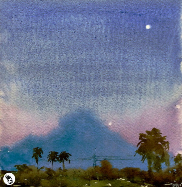 Village life – watercolor