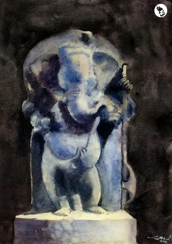 Ganapathi – watercolor