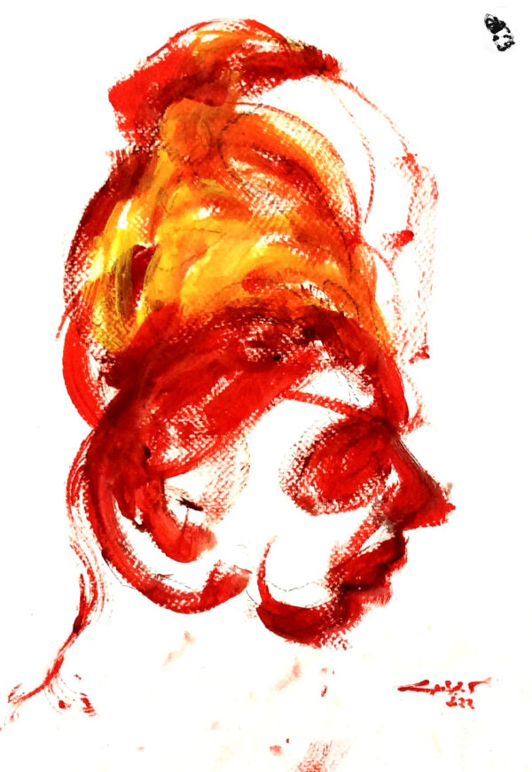மார்கழி - Oil on paper