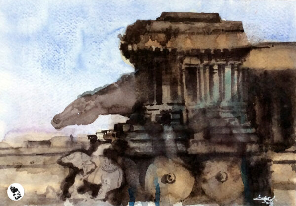 Hampi – watercolor